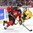 MONTREAL, CANADA - JANUARY 4: Canada's Thomas ChabotÂ #5 carries the puck while Sweden's Elias Pettersson #14 chases behind him during semifinal round action at the 2017 IIHF World Junior Championship. (Photo by Matt Zambonin/HHOF-IIHF Images)

